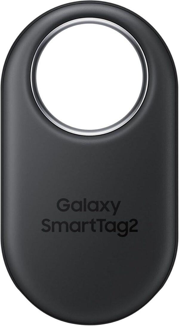 Samsung Galaxy SmartTag2, Bluetooth Tracker, Smart Tag GPS Locator Tracking Device, Item Finder for Keys, Wallet, Luggage, Pets, Use w/ Phones and Tablets Android 11 or Later, 2023, 1 Pack, Black