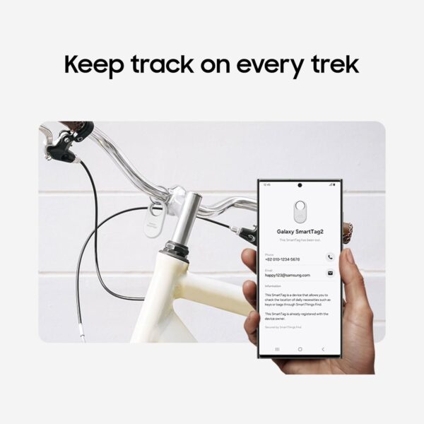 Samsung Galaxy SmartTag2, Bluetooth Tracker, Smart Tag GPS Locator Tracking Device, Item Finder for Keys, Wallet, Luggage, Pets, Use w/ Phones and Tablets Android 11 or Later, 2023, 1 Pack, Black - Image 6